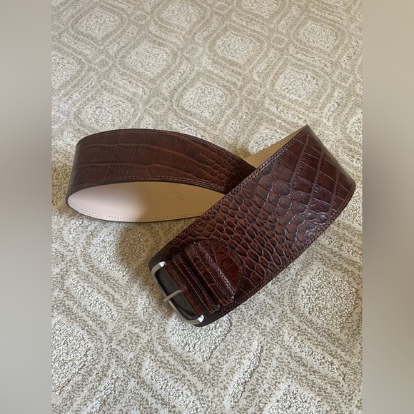 Koan Belt Italian 100% Leather Brown Size M - Picture 1 of 13